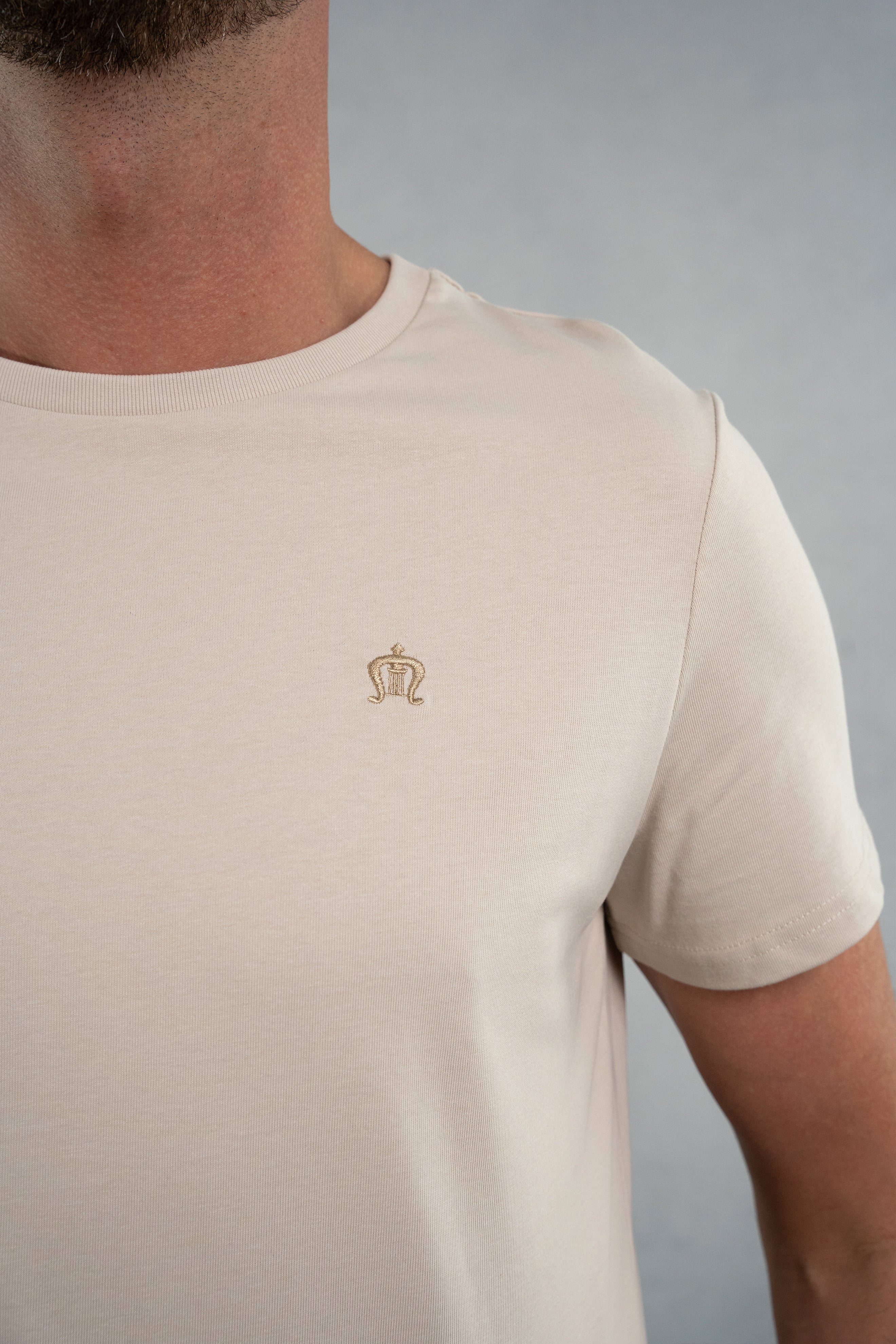 Hills Beige Cotton T-shirt