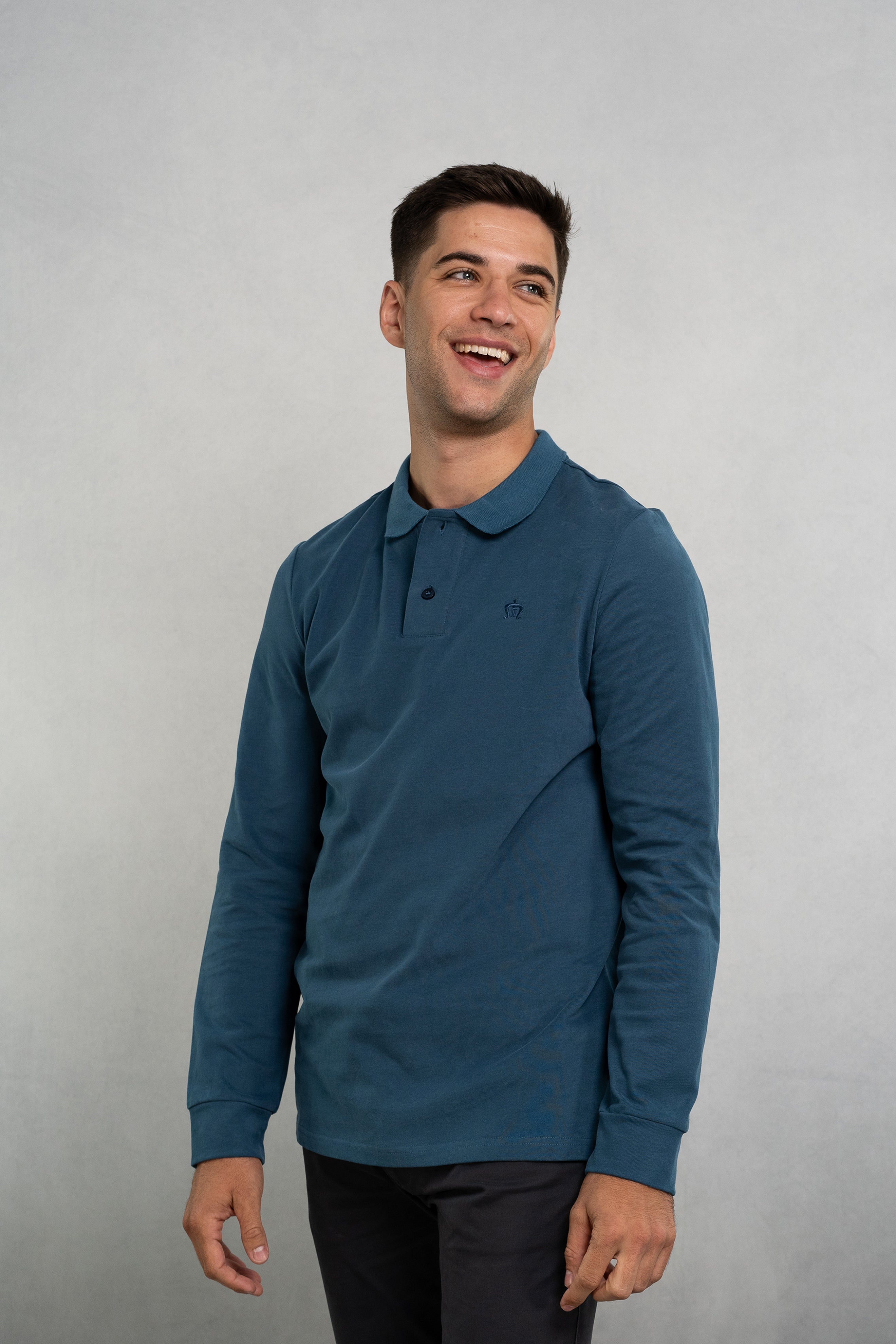 Tropical Blue Polo Shirt