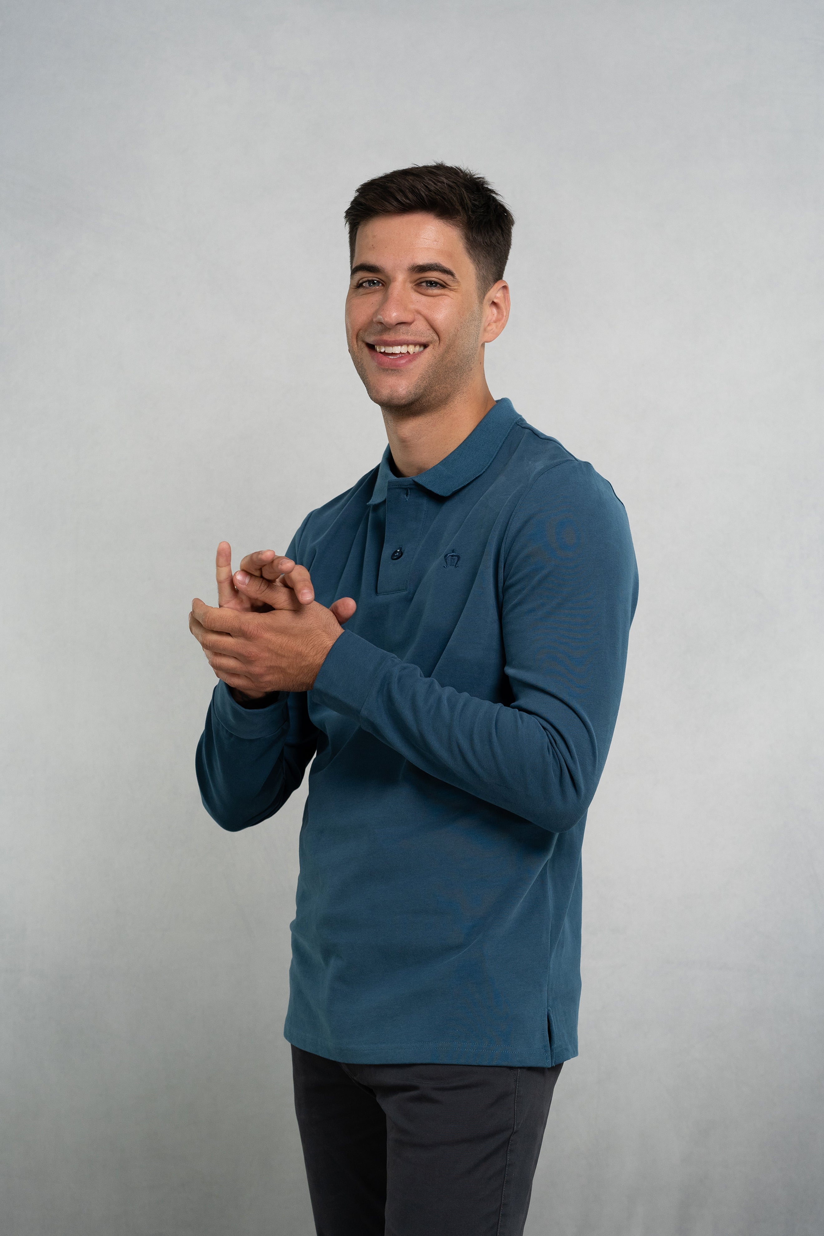 Tropical Blue Polo Shirt