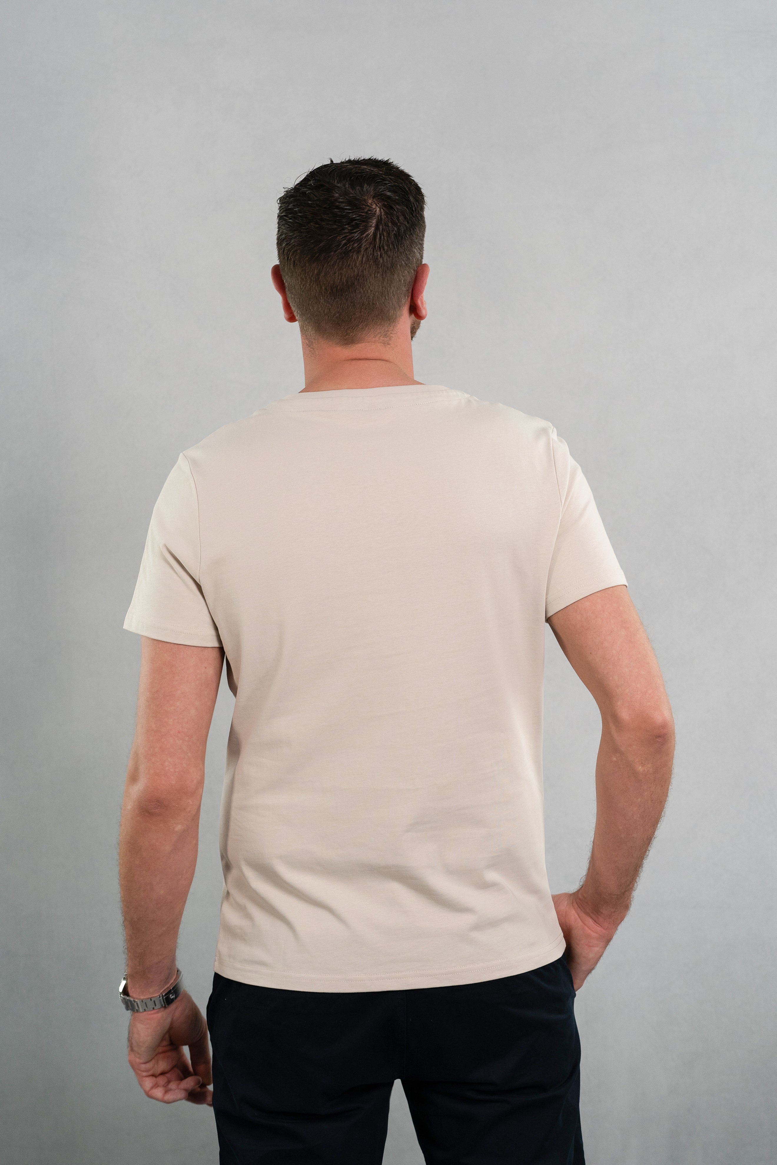 Hills Beige Cotton T-shirt
