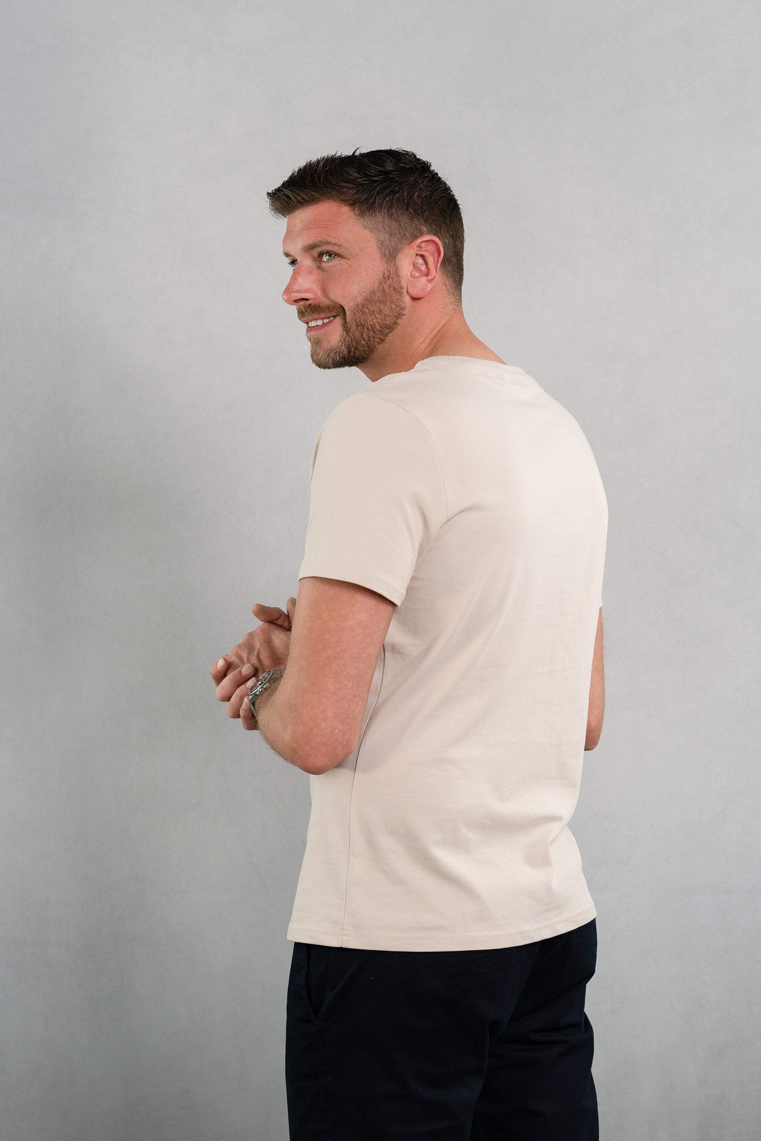 Hills Beige Cotton T-shirt