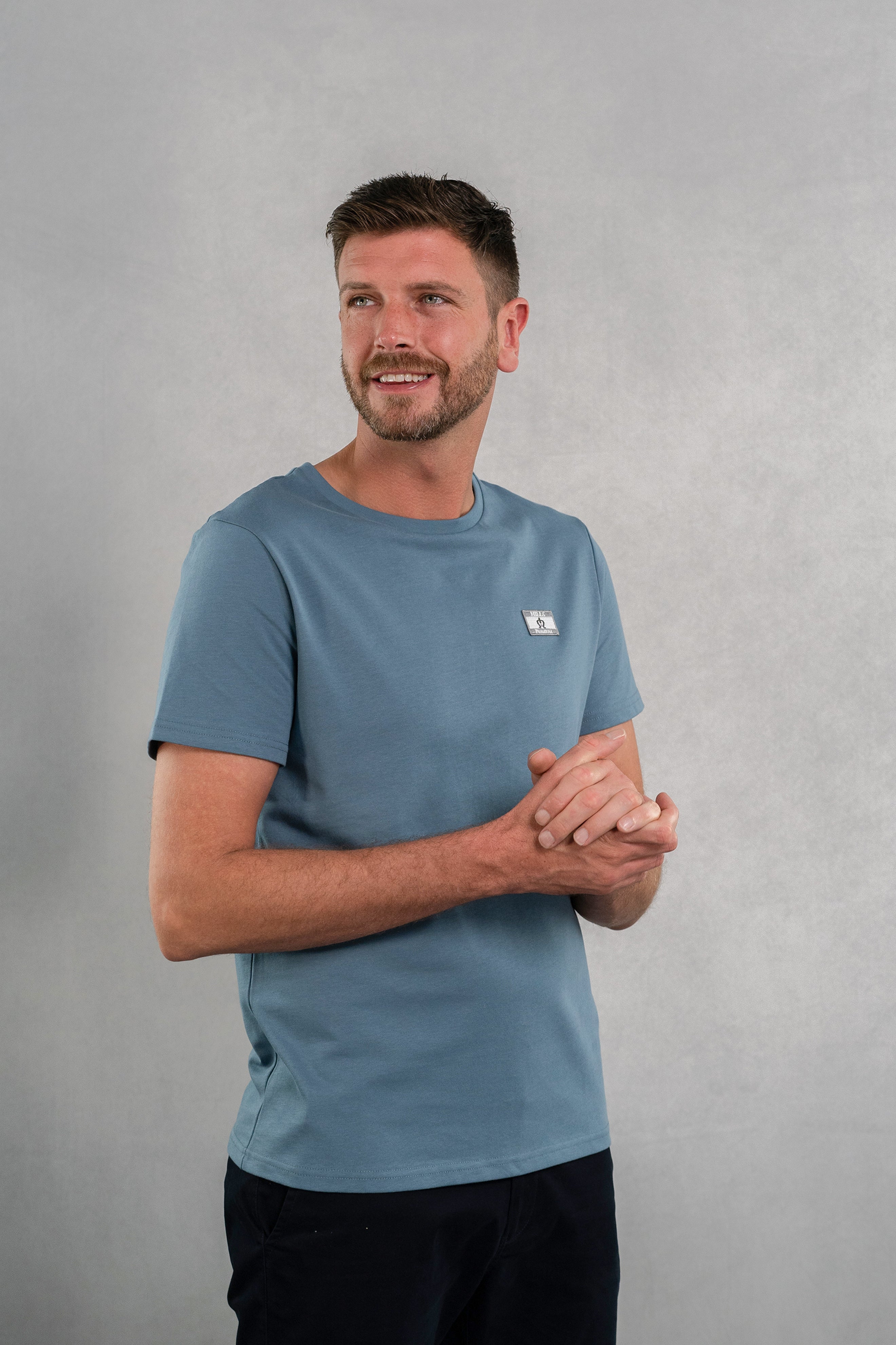Hills Caribbean Blue Emblem Tee