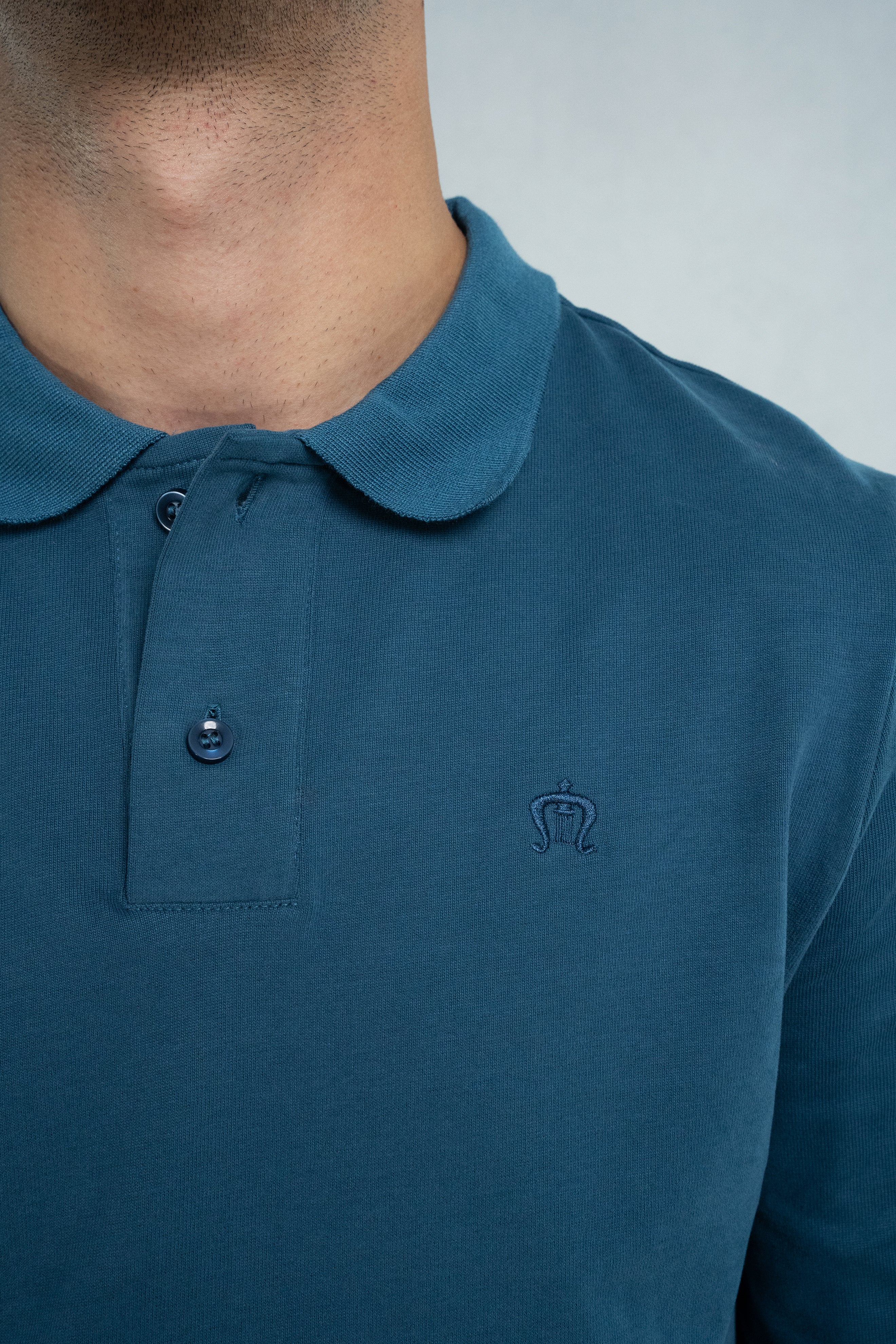 Tropical Blue Polo Shirt